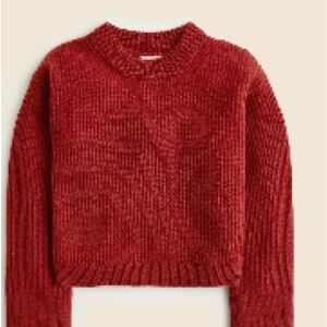 J Crew Ribbed Crew Neck Cashmere Crop Sweater, NWT